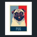Pug Dutch Bulldog Dog Portrait Pop Art Poster<br><div class="desc">Pug Dutch Bulldog Dog Portrait Pop Art Design and more products for pet pug owners and dog lovers who like this short-wrinkly face animal. The perfect gift for your best little friend to show him your love and care.</div>
