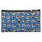 Pug Emoji Emoticon Electric Blue Makeup Bag