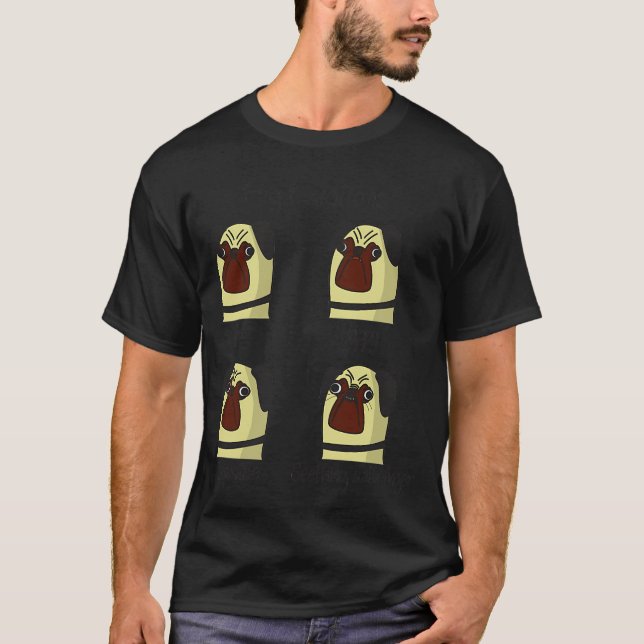 Pug Emotions  T-Shirt (Front)