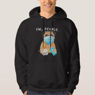 Pug Ew People Dog Wearing A Face Mask  Classic T-S Hoodie