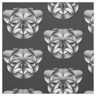 Pug - Fabric Fat Quater