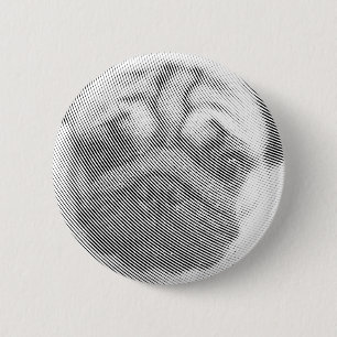 Pug Face 6 Cm Round Badge