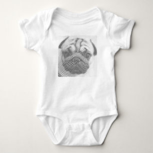 Pug Face Baby Bodysuit