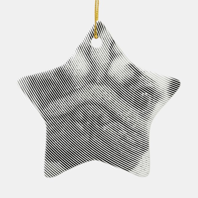 Pug Face Ceramic Tree Decoration (Front)