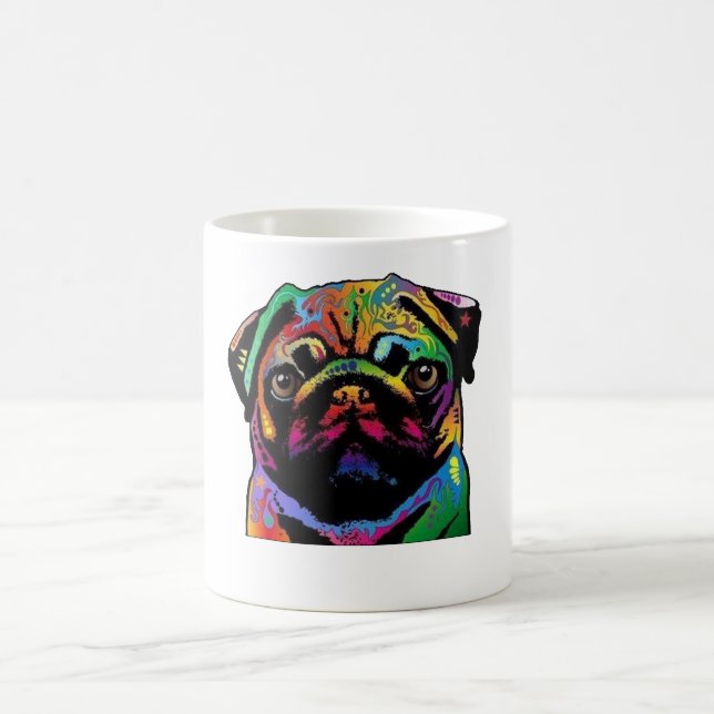 Pug Face Coffee Mug (Center)