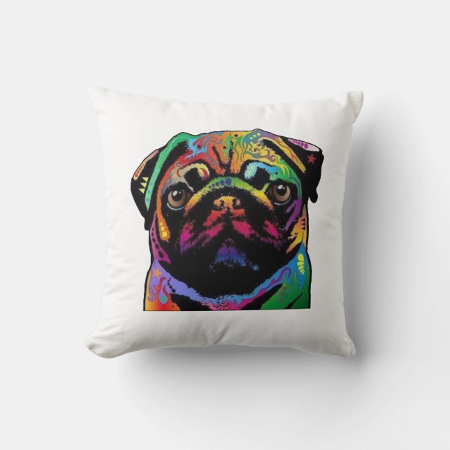 Pug Face Cushion (Front)