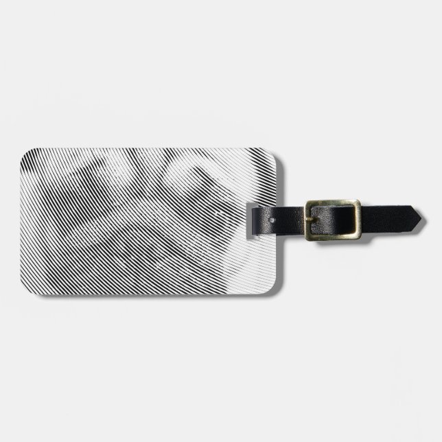 Pug Face Luggage Tag (Front Horizontal)