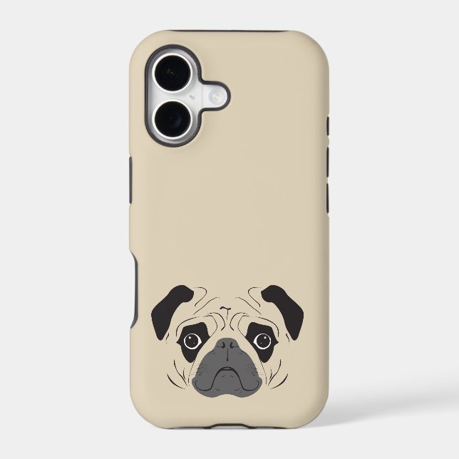 Pug Face Silhouette (Back)