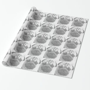 Pug Face Wrapping Paper