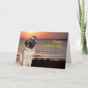 Pug Father's Day Card