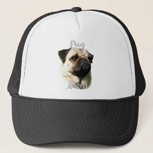 Pug (fawn) Mum 2 Trucker Hat (Front)