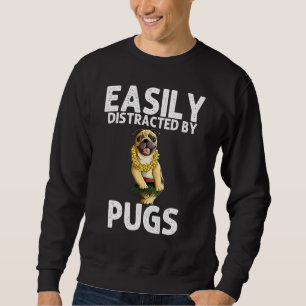 Pug For Men Women Kids Hula Dancer Pug Sweatshirt
