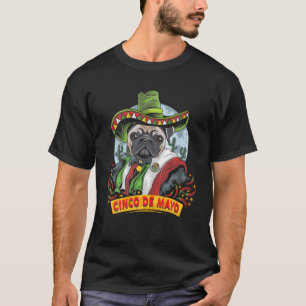 Pug For Women Men Kids Cinco De Mayo T-Shirt
