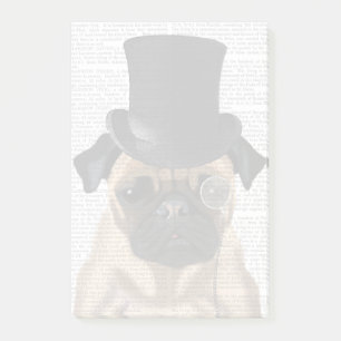Pug, Formal Hound and Hat Post-it Notes