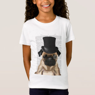 Pug, Formal Hound and Hat T-Shirt