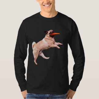 Pug Frisbee Graphic Lap dogs print Dog T-Shirt