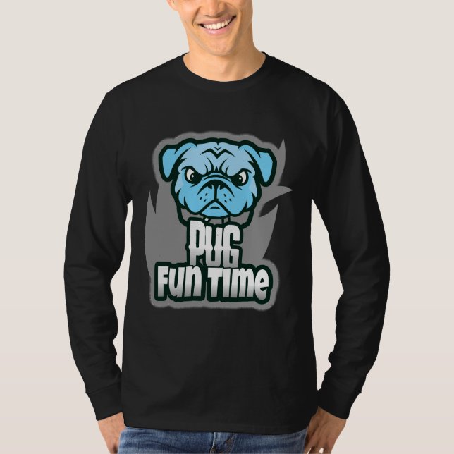 pug fun time Classic T-Shirt 152 (Front)