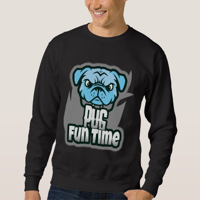 pug fun time Classic T-Shirt 152 Sweatshirt (Front)