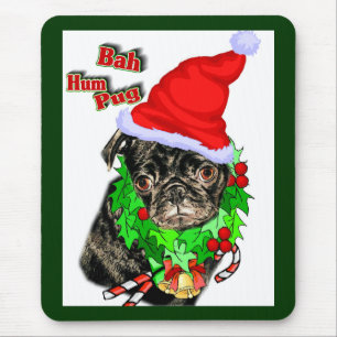 Pug Funny Christmas Gifts Mouse Mat