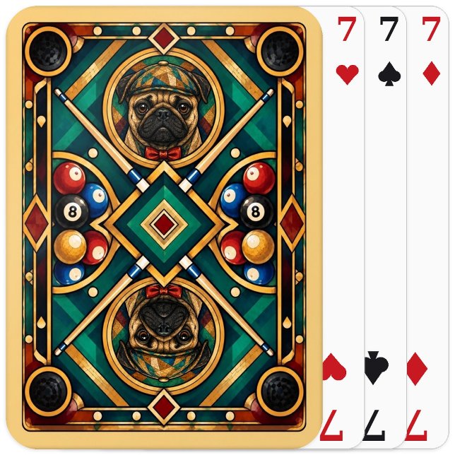 Pug, Geometric Mosaic Playing Cards (Creator Uploaded)