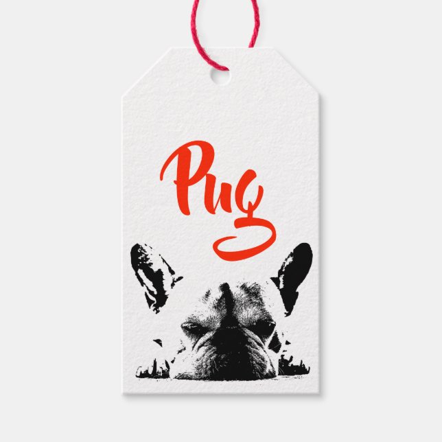 Pug Gift Tags (Front)