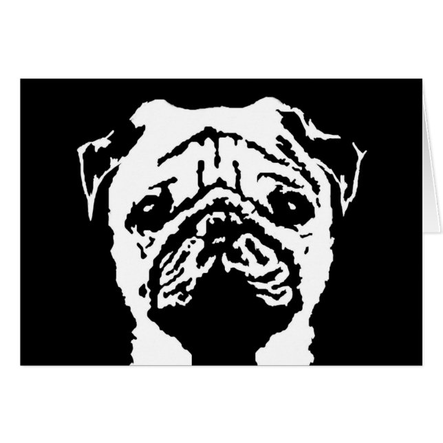 Pug Gifts - Card (Front Horizontal)