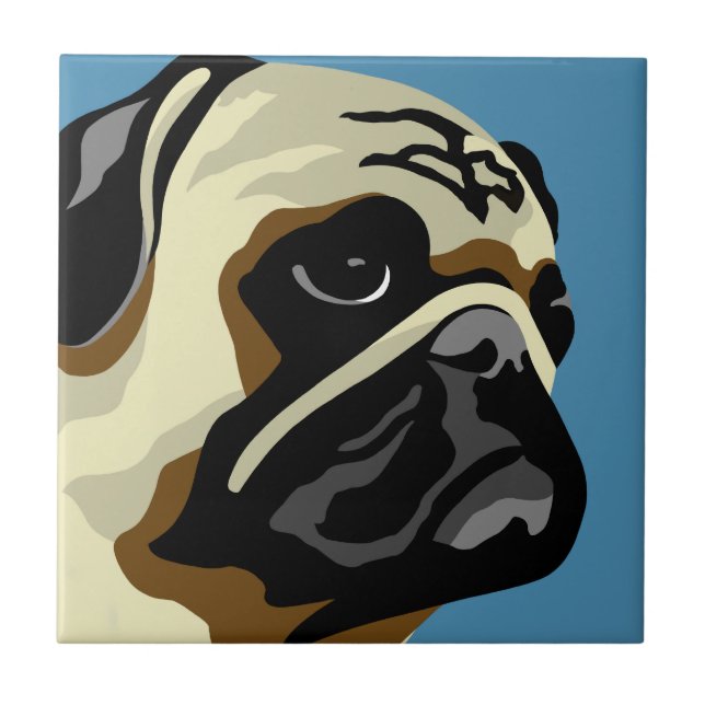 Pug Gifts Tile (Front)