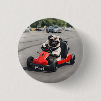 Pug go-kart racing