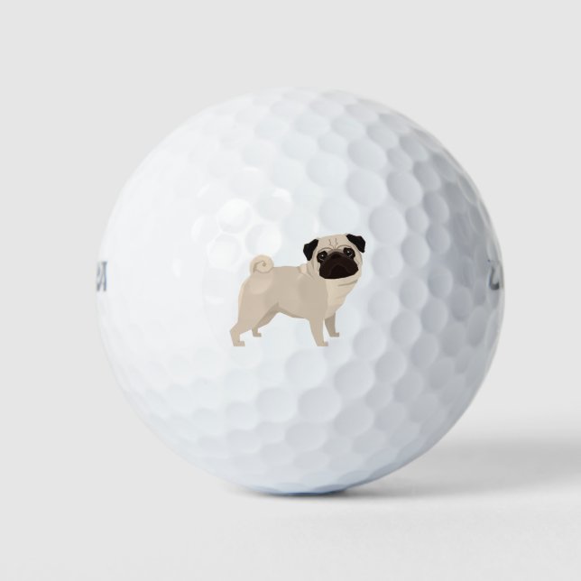 Pug Golf Balls (Front)