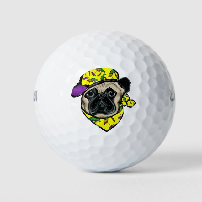 Pug Golf Balls (Front)
