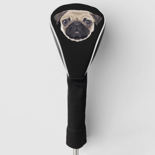 Pug Golf Head Cover (Front)