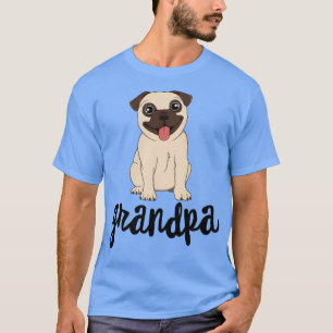 Pug Grandpa Pawpa Dog Grandparents Grand Paw T-Shirt