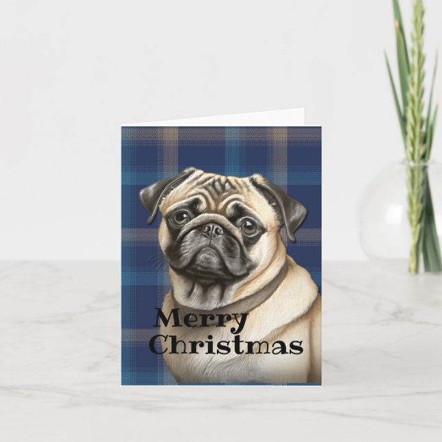 Pug Greeting Card (Front)