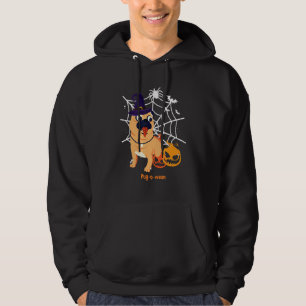 Pug Halloween Pug O Ween Dog Hoodie