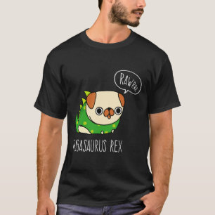 Pug Halloween Pugasaurus Rex Pug Dog Costume 713 T-Shirt