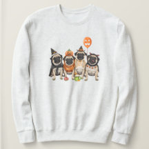 Pug Halloween Sweatshirt-Halloween Dog Mum