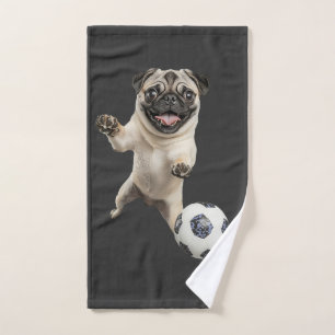 Pug hand towel