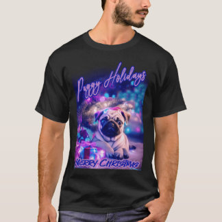 Pug HAPPY HOLIDAYS 81 MERRY CHRISTMAS PUGGY HOLIDA T-Shirt