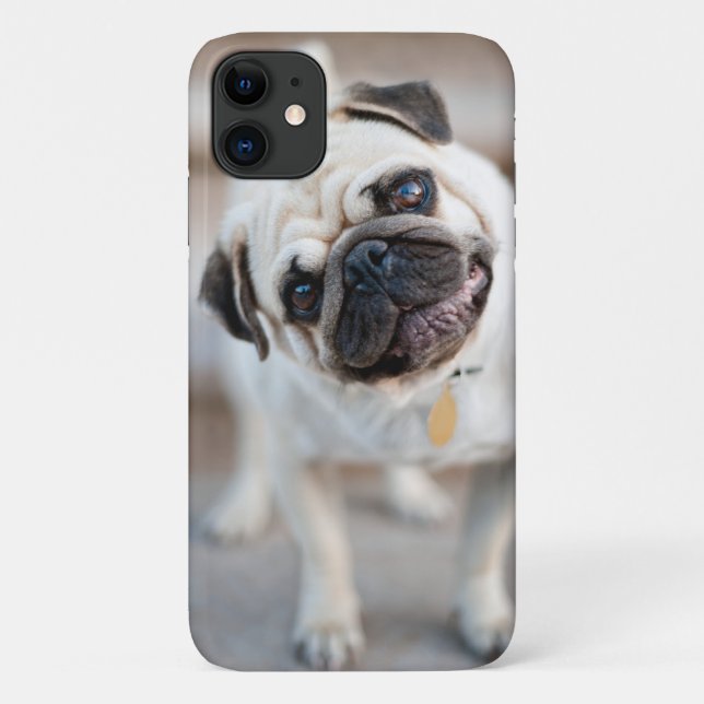 Pug Head Tilt Case-Mate iPhone Case (Back)