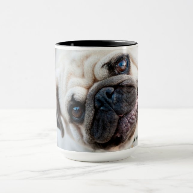 Pug Head Tilt Mug (Center)