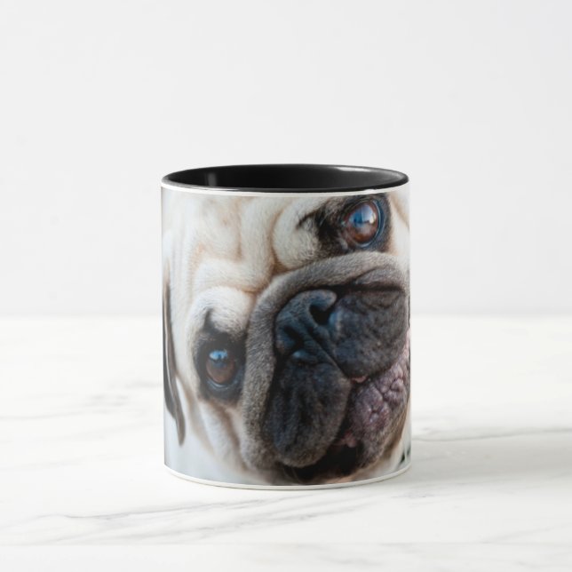Pug Head Tilt Mug (Center)