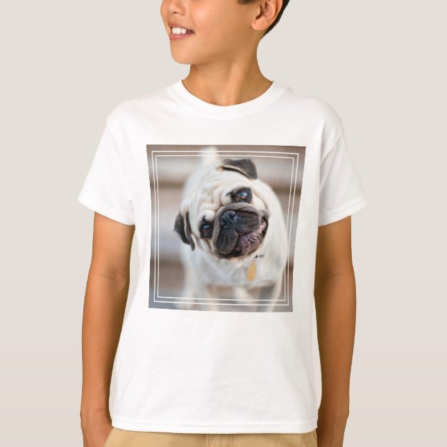 Pug Head Tilt T-Shirt (Front)