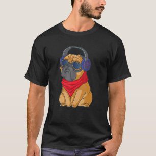 Pug Headset Dog T-Shirt