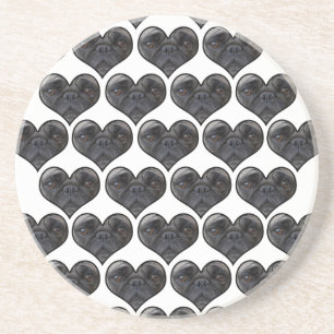 Pug Hearts Coaster