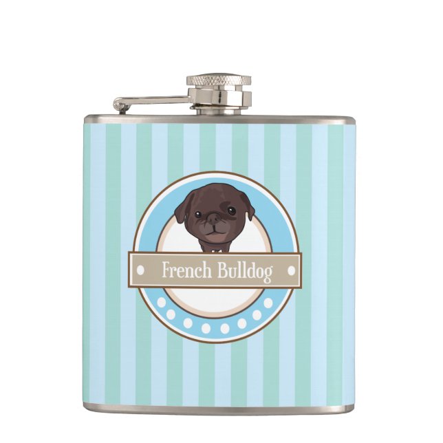 Pug Hip Flask (Front)