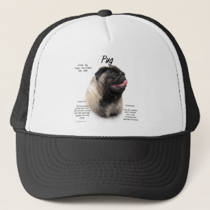 Pug History Design Trucker Hat
