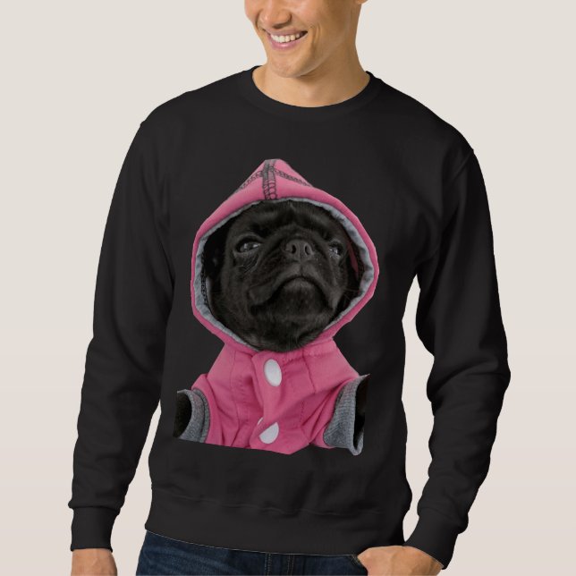 Pug Hug Classic T-Shirt 680 Sweatshirt (Front)