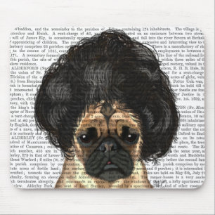 Pug In A Bad Wig Mouse Mat