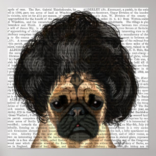 Pug In A Bad Wig Poster