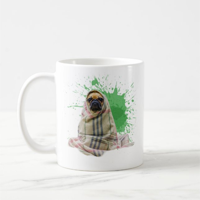 Pug in a Rug on a Mug (Left)